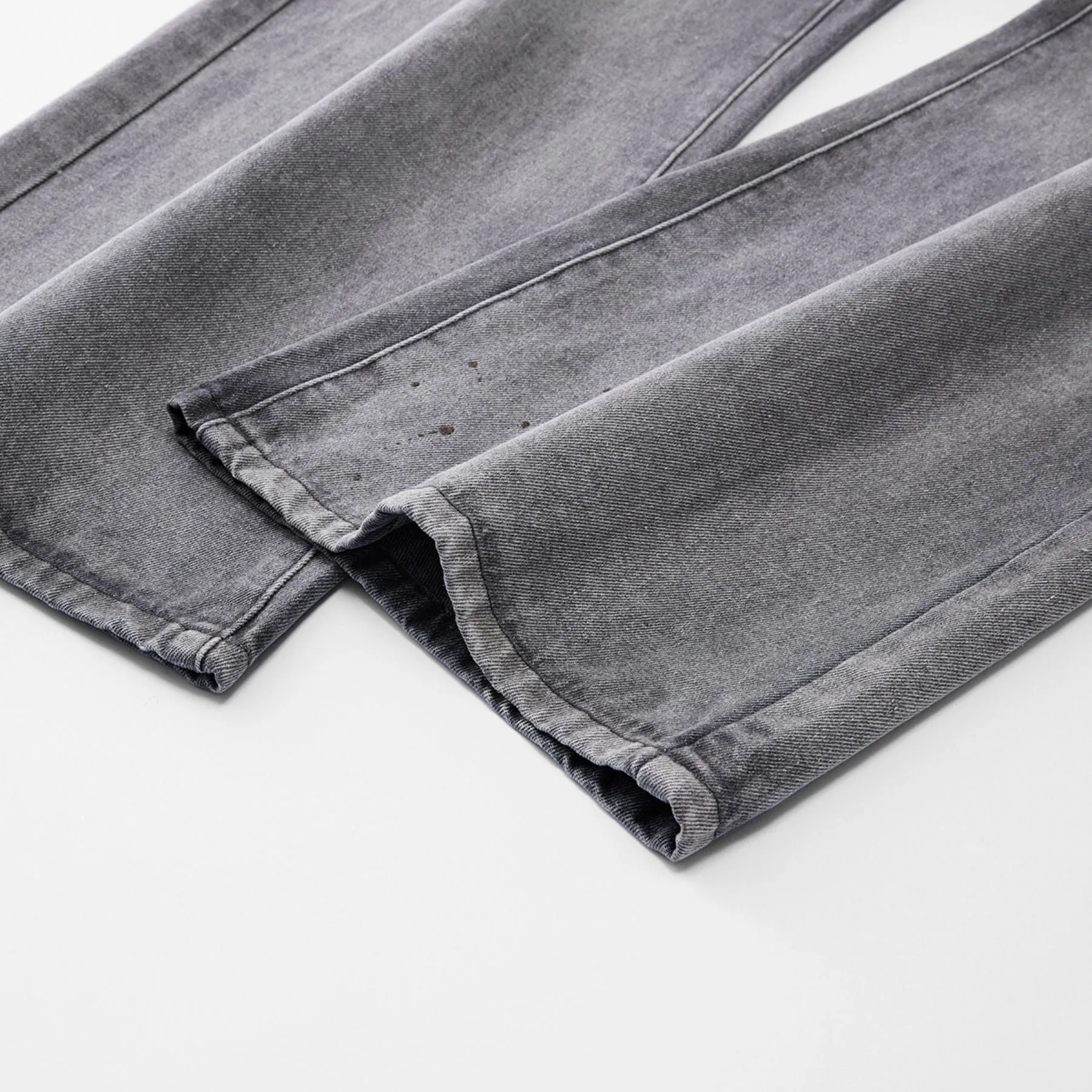 Ink Splatter Gray Bootcut Jeans