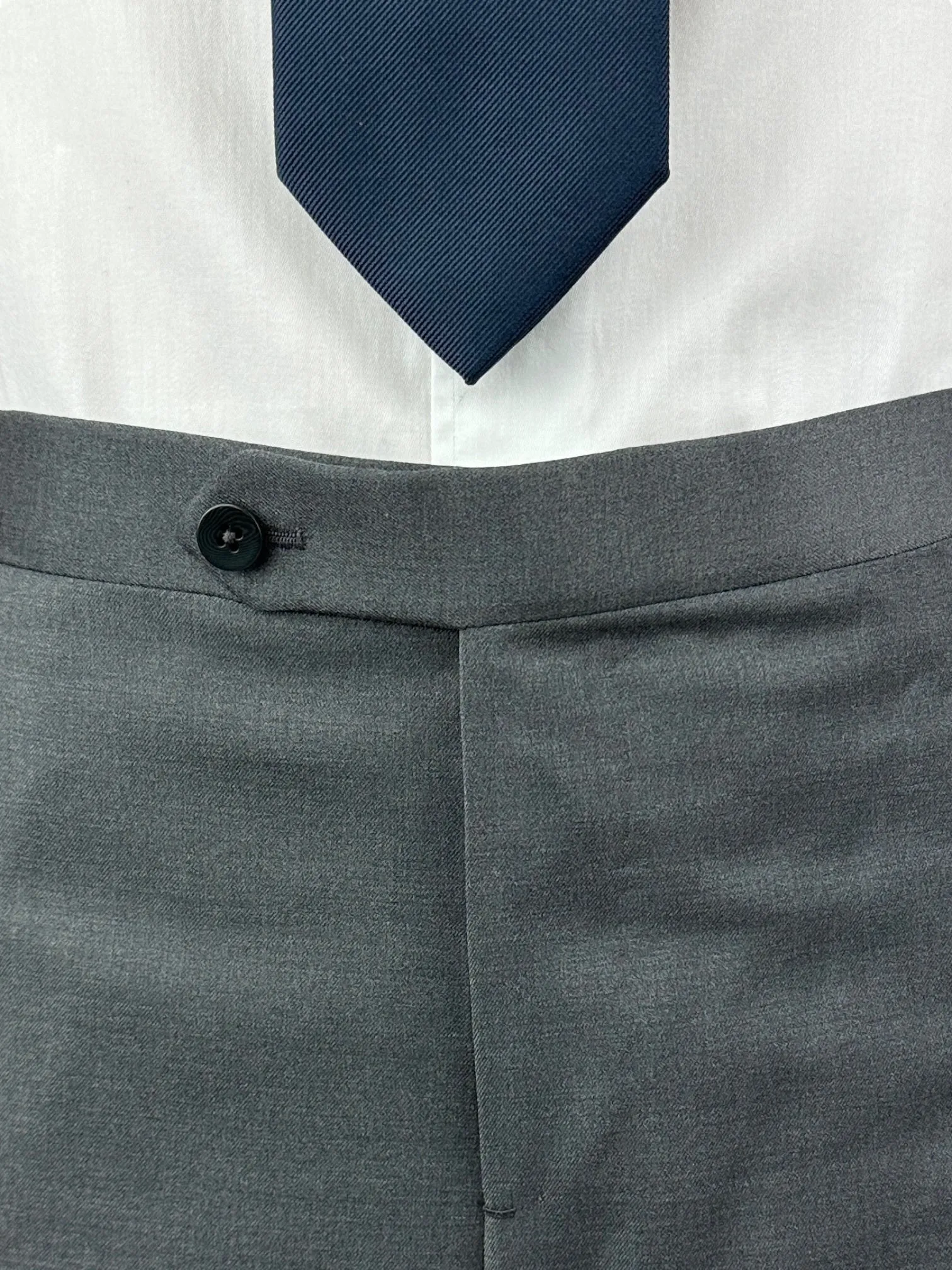 Isaia Grey Wool Trousers
