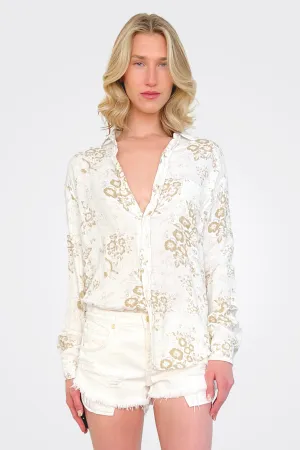 Joss Button Down Shirt - Washed Print