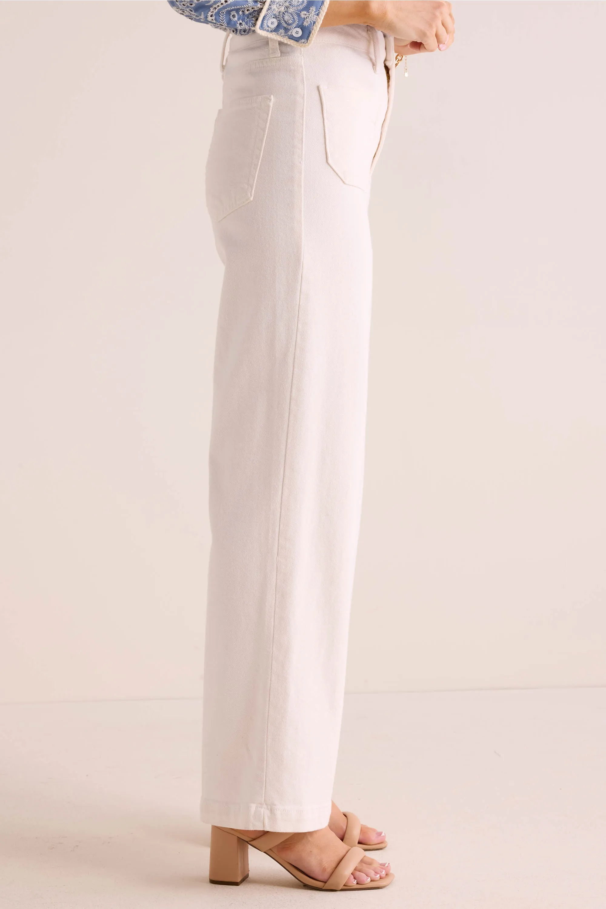 Kimberly Jeans- Ecru