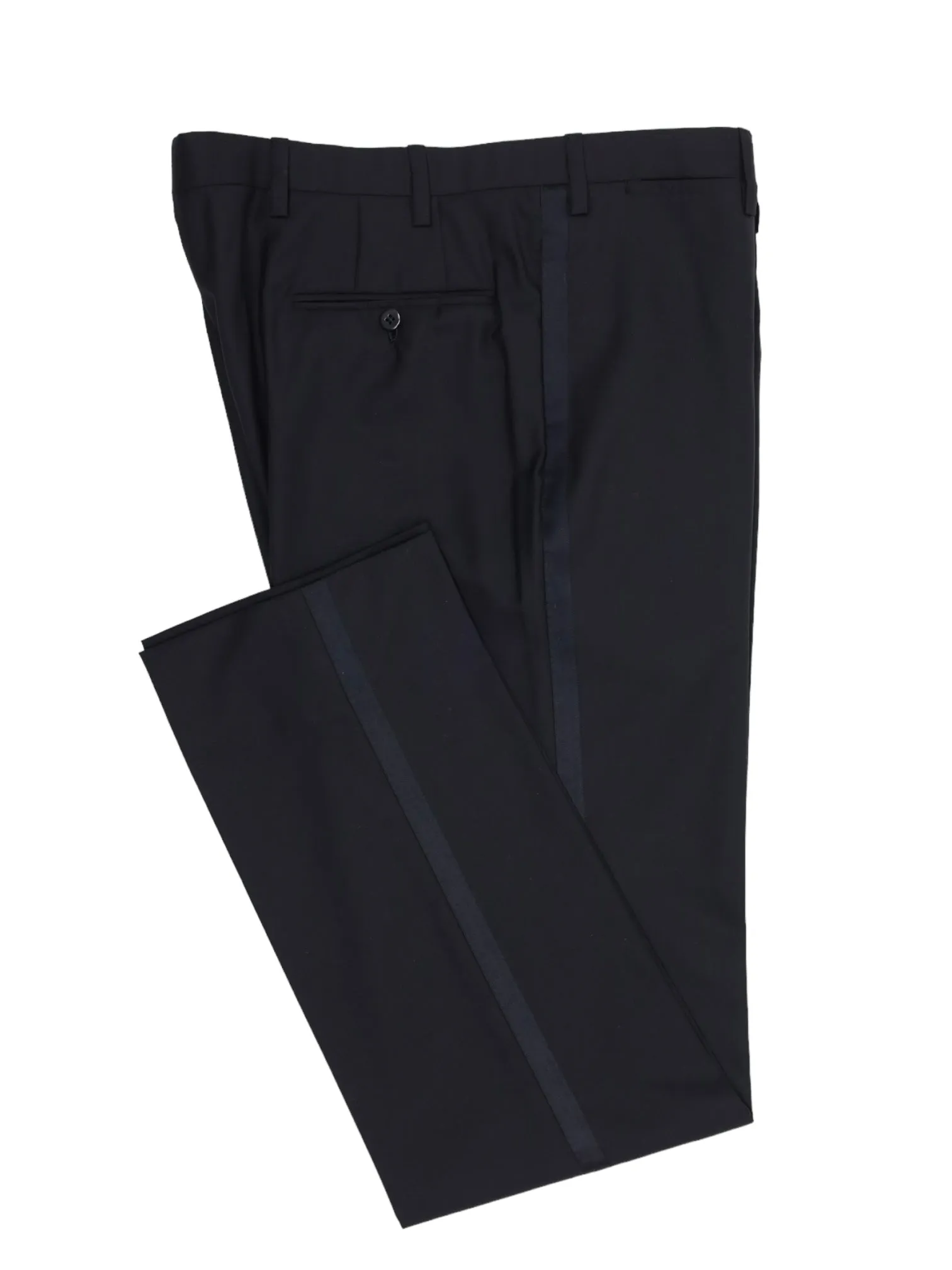 Kiton Black Classic Tuxedo Trousers
