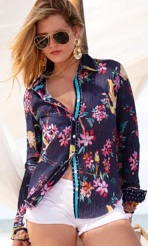 Kyoto Indigo Blouse