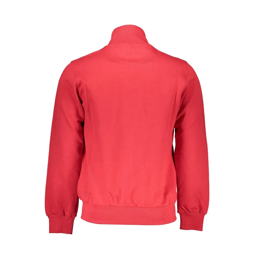La Martina Red Cotton Men Sweater