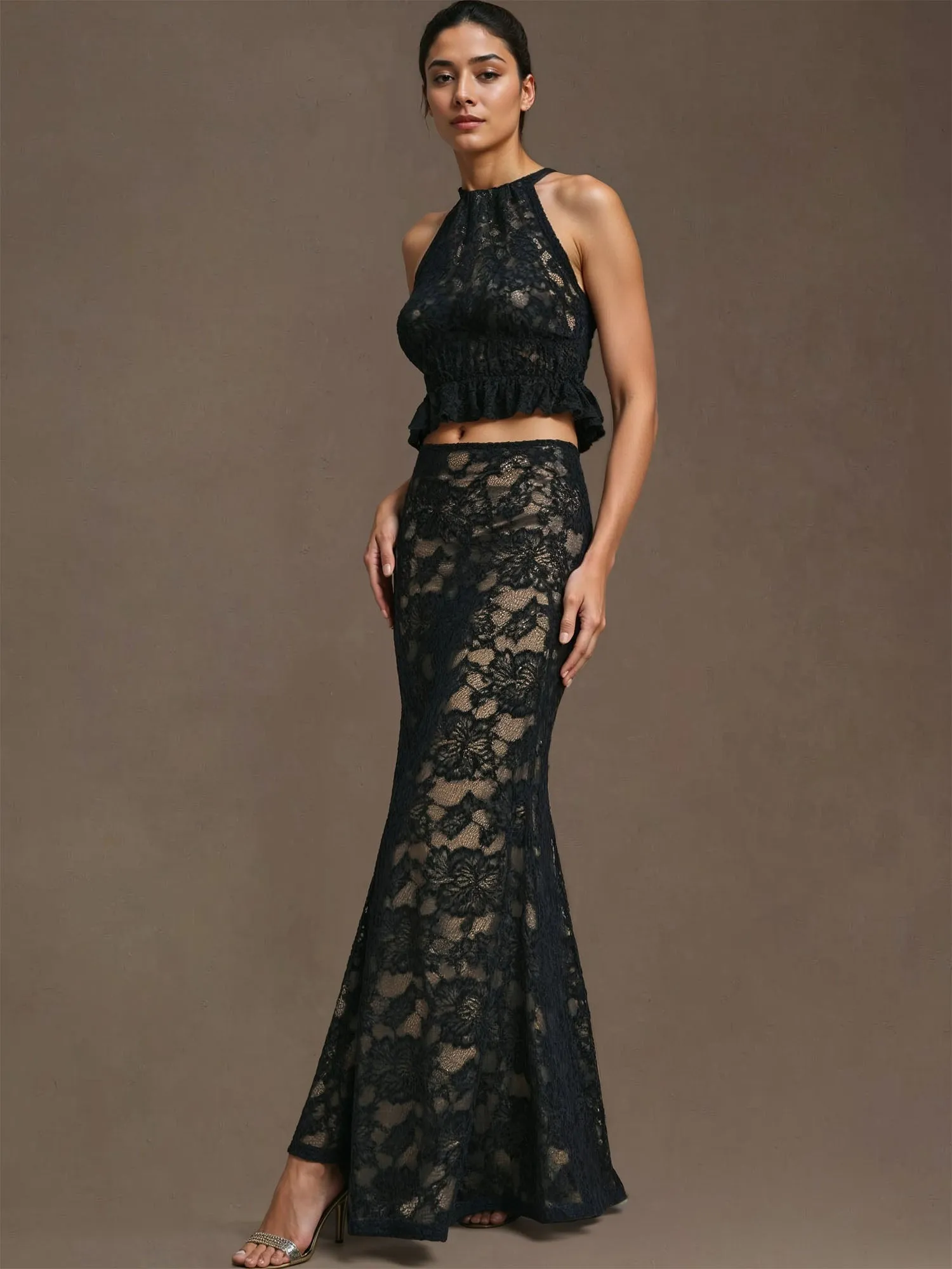 Lace Halter Top