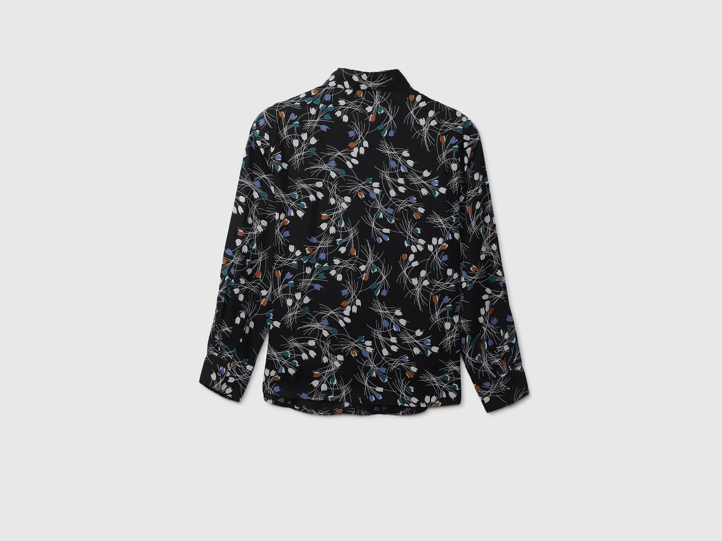 Ladies Long Sleeve Printed Shirt