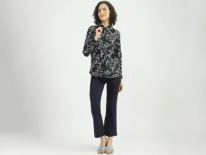 Ladies Long Sleeve Printed Shirt