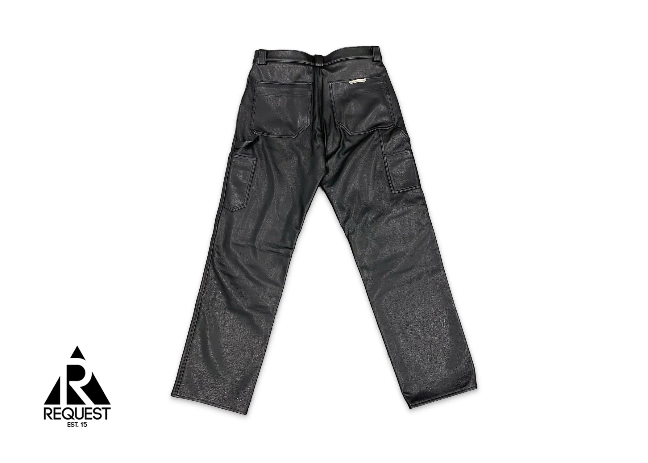 Le Fleur Leather Carpenter Pant "Black"