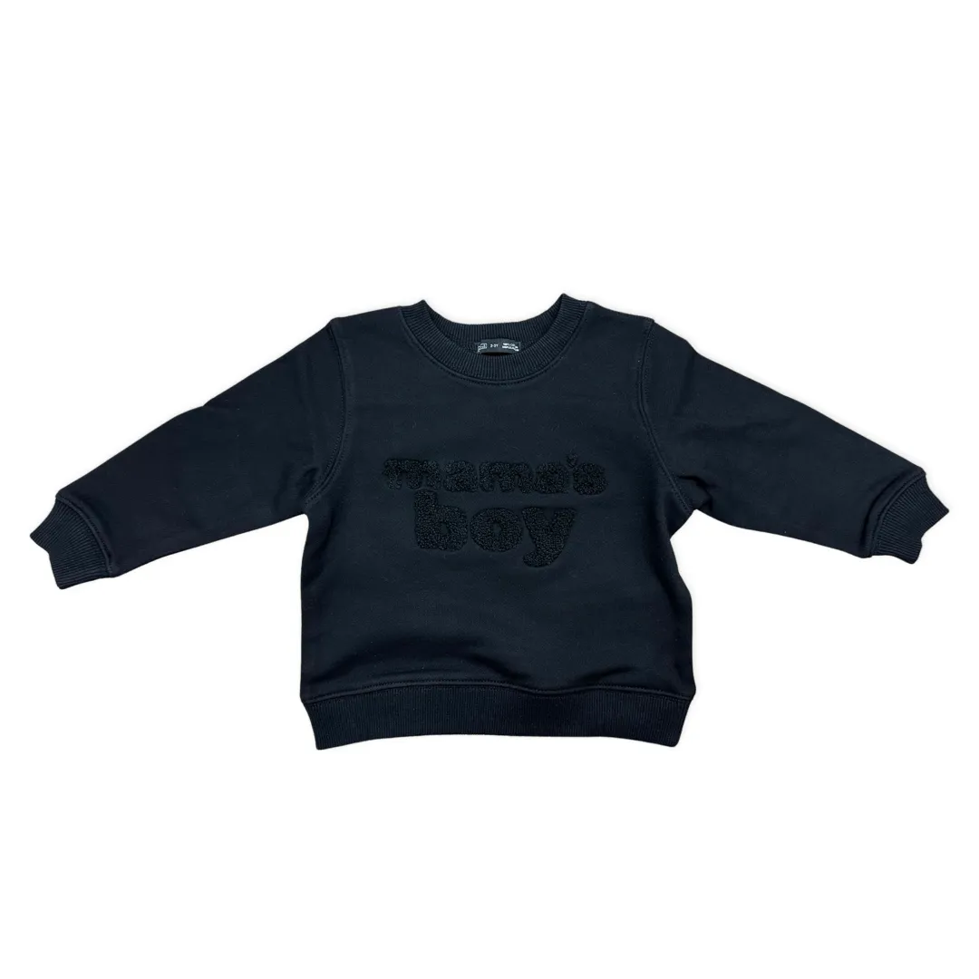 Le La Lo Mama's Boy Chenille Sweatshirt - Mini