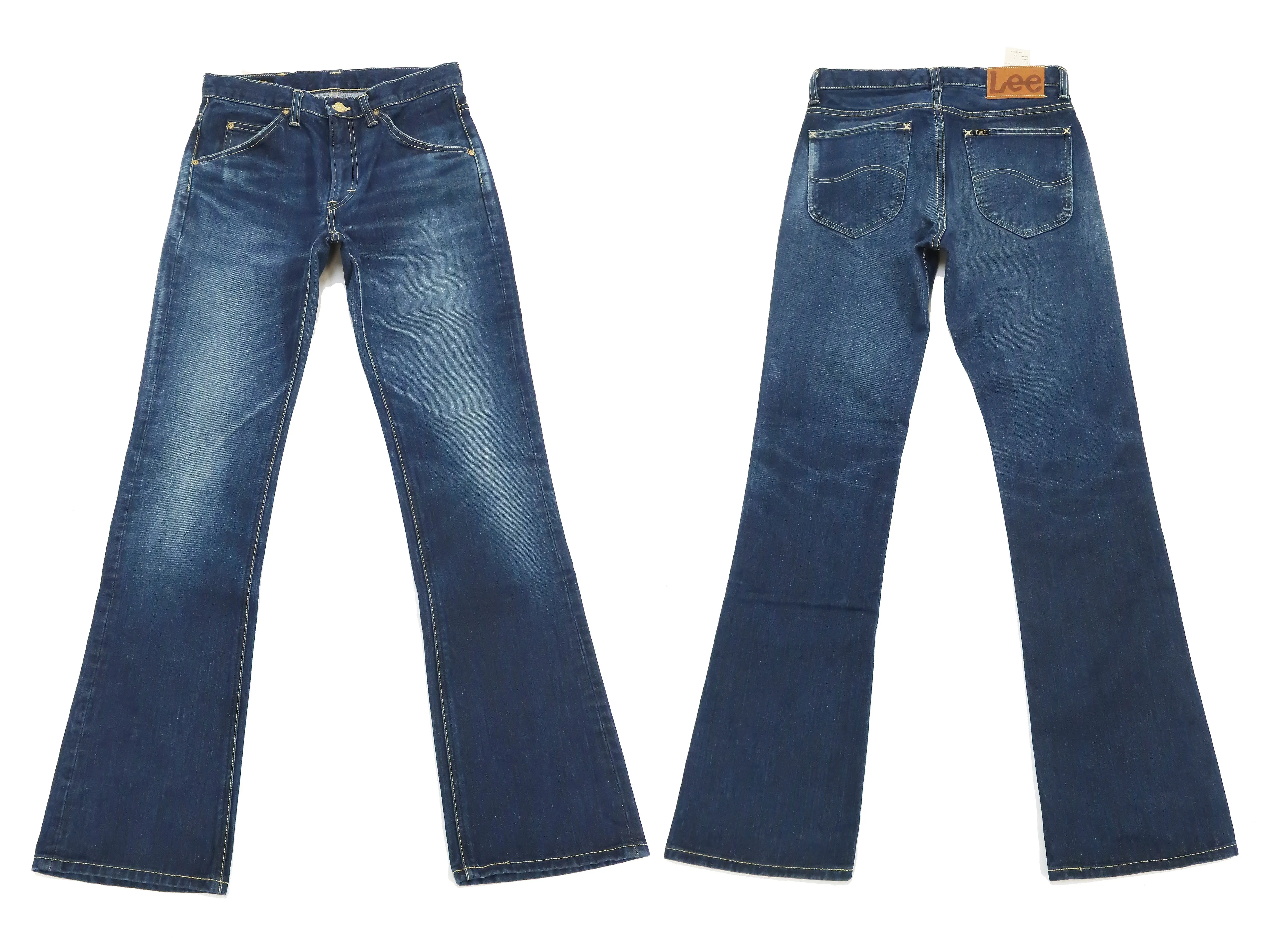 Lee Bootcut Jeans 102 LM8102 Men's Regular Fit Boot Cut Jean LM8102-526 Non-stretch Pre-Faded Blue Indigo Denim