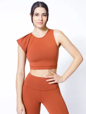 LILY CROPPED TOP, MAPLE