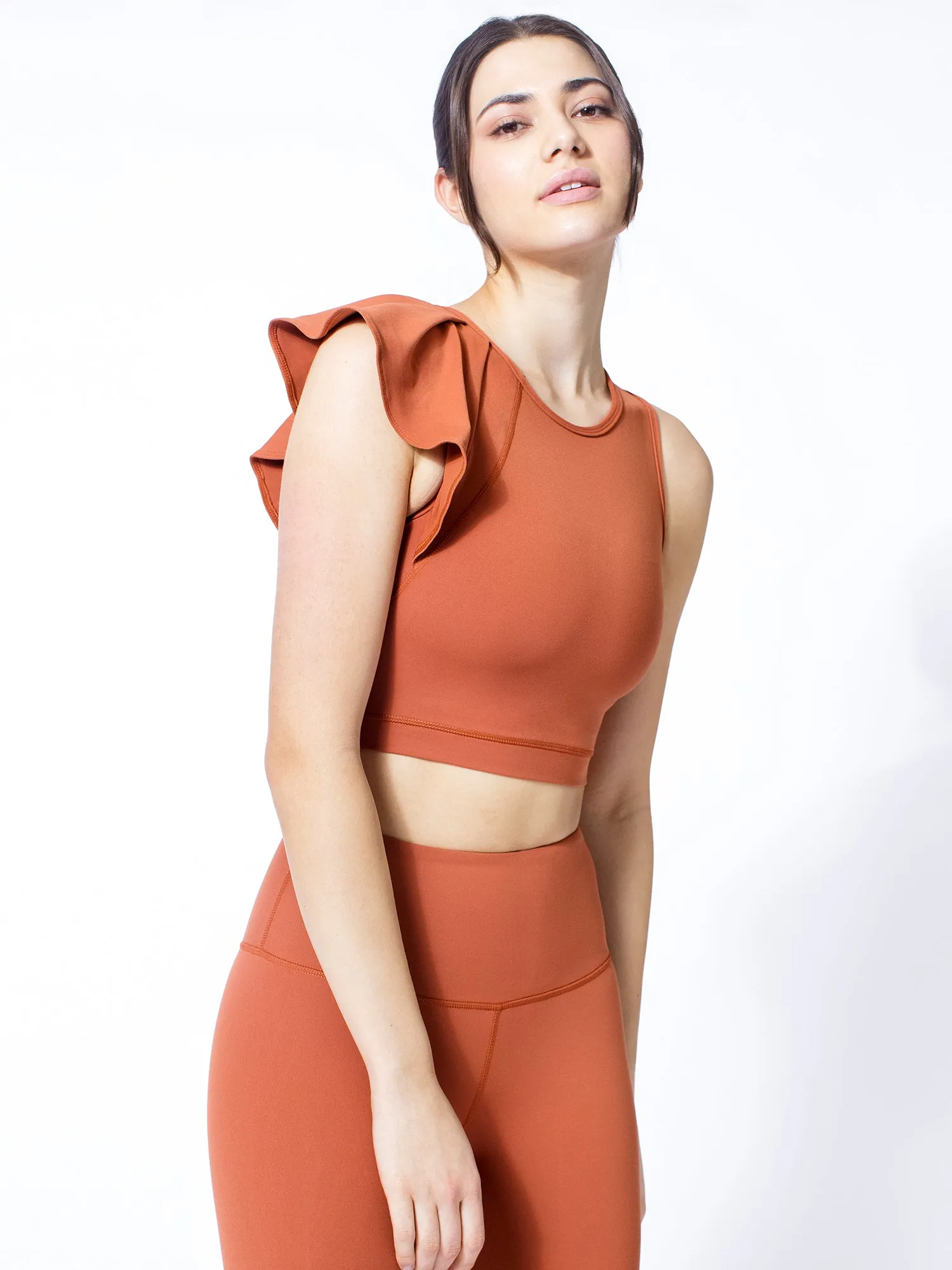 LILY CROPPED TOP, MAPLE