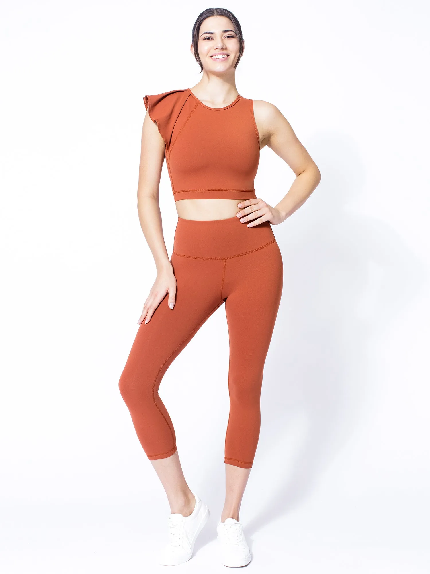 LILY CROPPED TOP, MAPLE