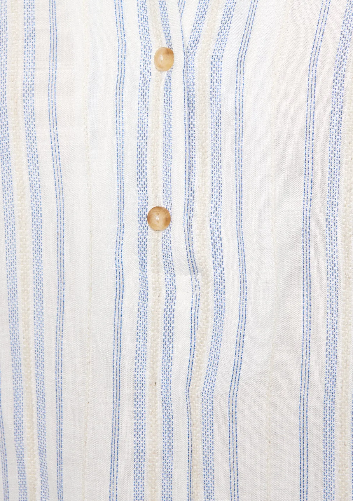Linen Mix Button Down Blouse