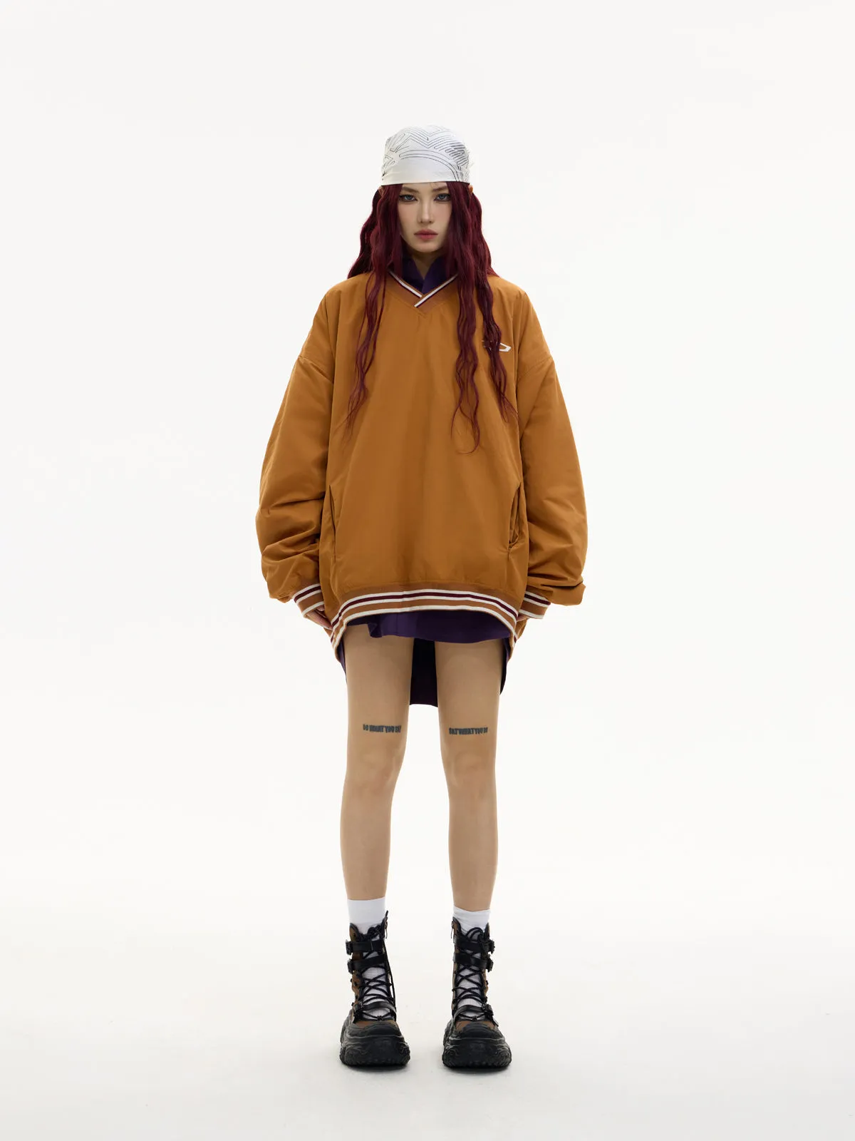 LOGO Embroidered Retro Sports Sweater