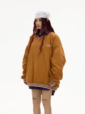 LOGO Embroidered Retro Sports Sweater
