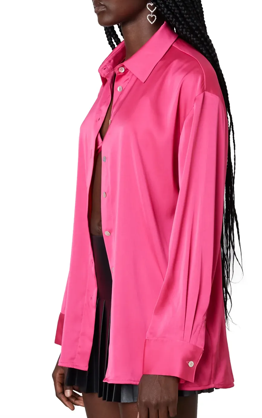 Long Sleeve Collared Button Down Top