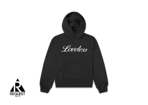 Loveless Embroidered Hoodie "Black"