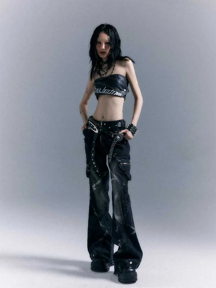 Low waist bootcut pants【s0000010307】