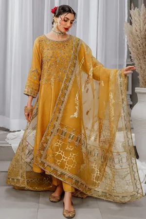 Luxury Mustard Yellow Pakistani Embroidered Salwar Kameez