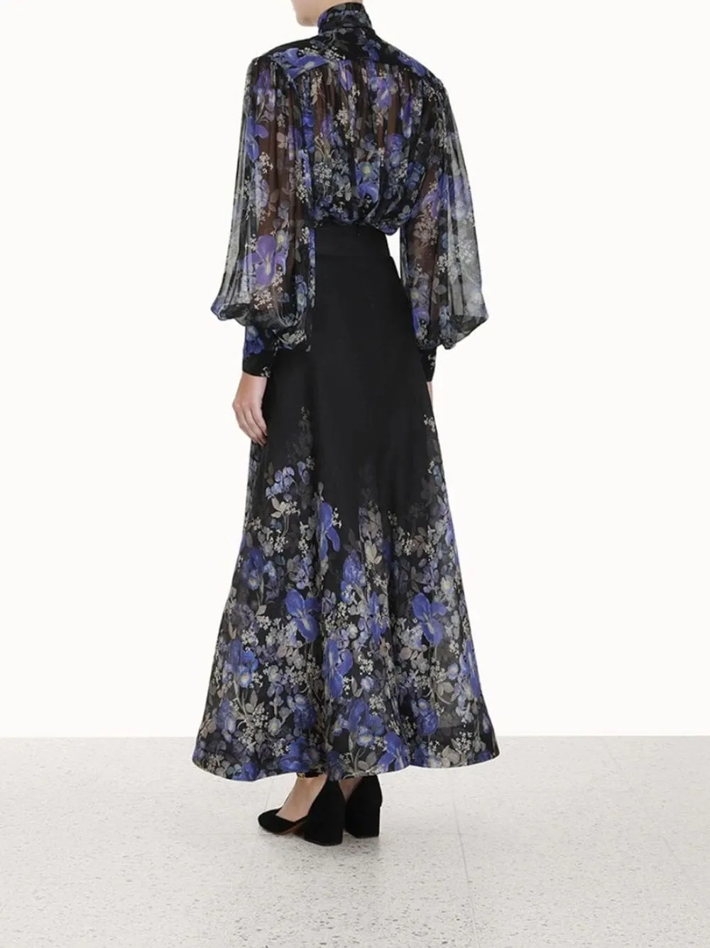 Lyrical Lantern Silk Blouse