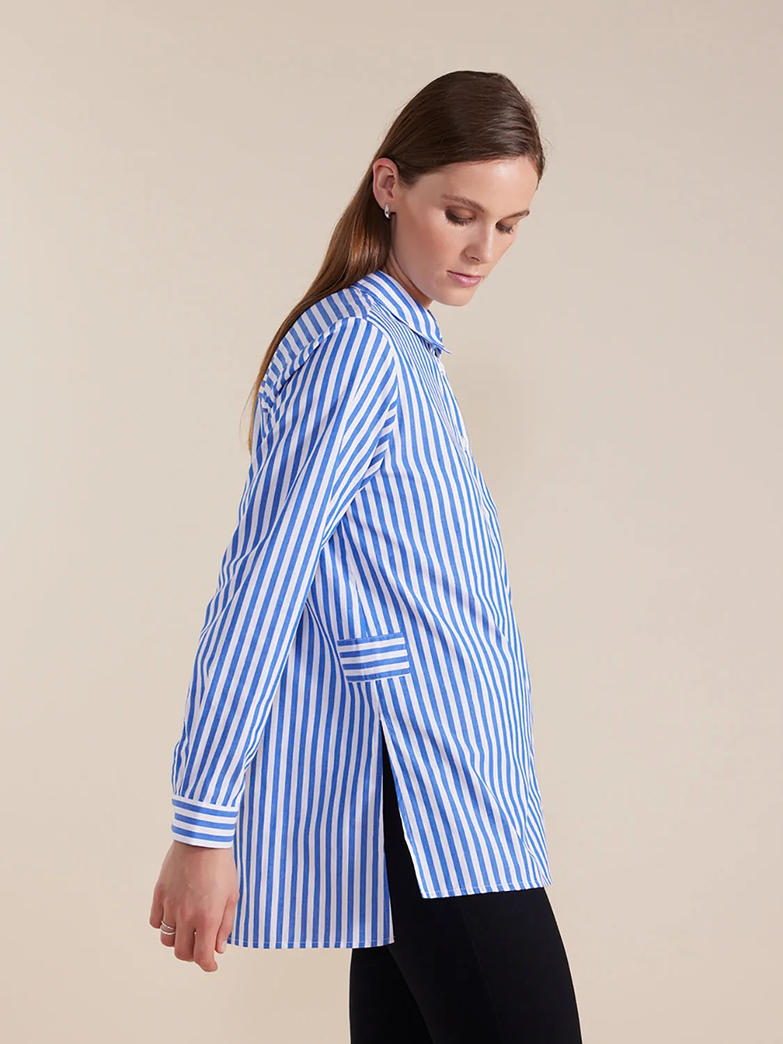Marco Polo Long Sleeve Essential Stripe Shirt YTMW44638