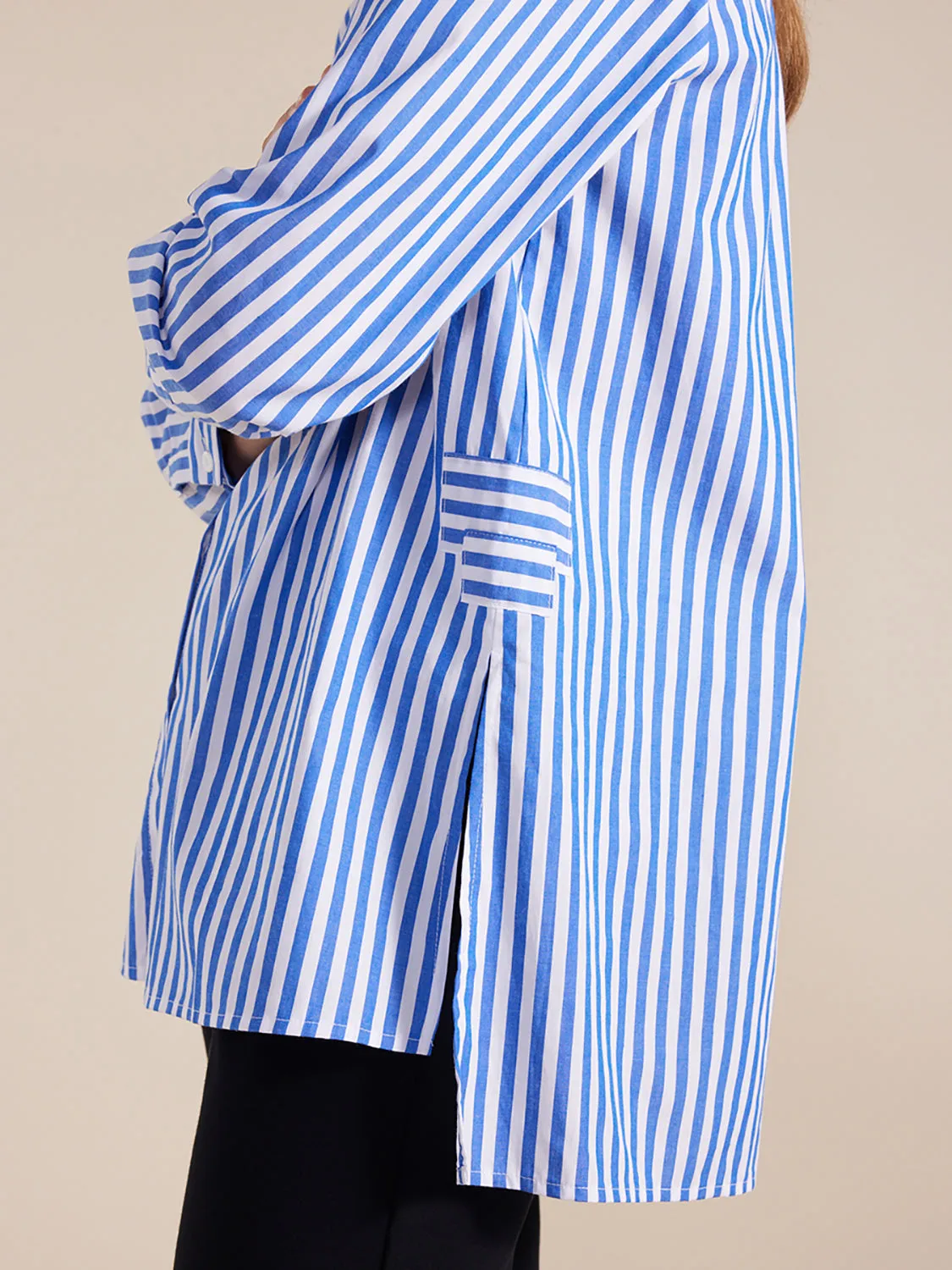 Marco Polo Long Sleeve Essential Stripe Shirt YTMW44638