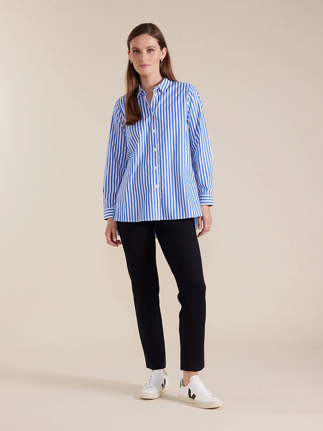 Marco Polo Long Sleeve Essential Stripe Shirt YTMW44638