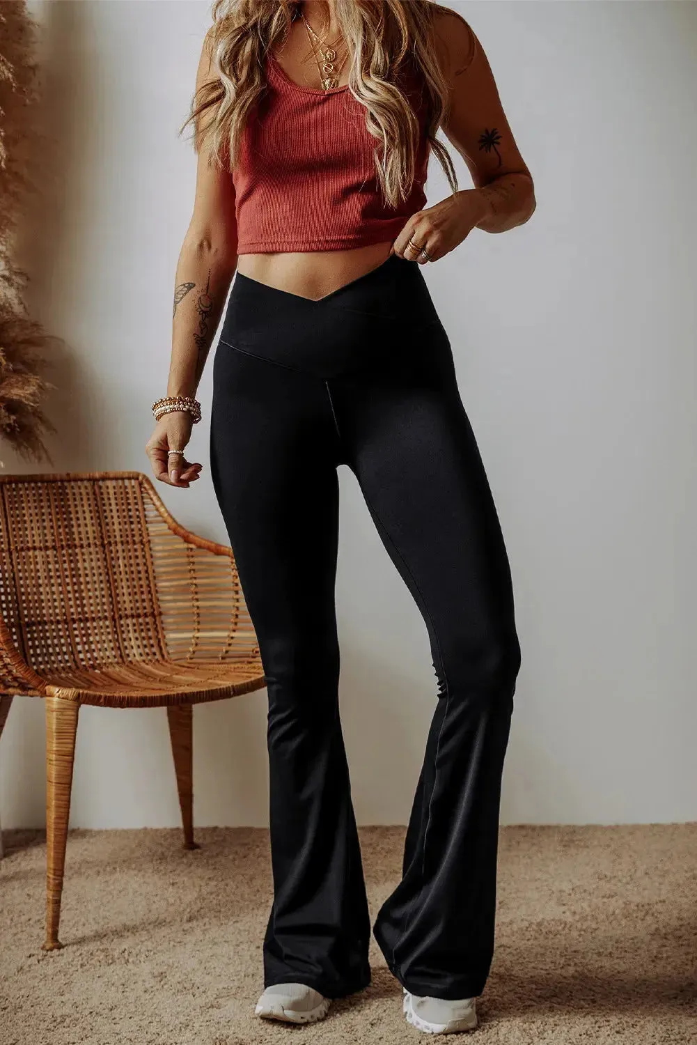 'Mariah' High Waist Bootcut Pants