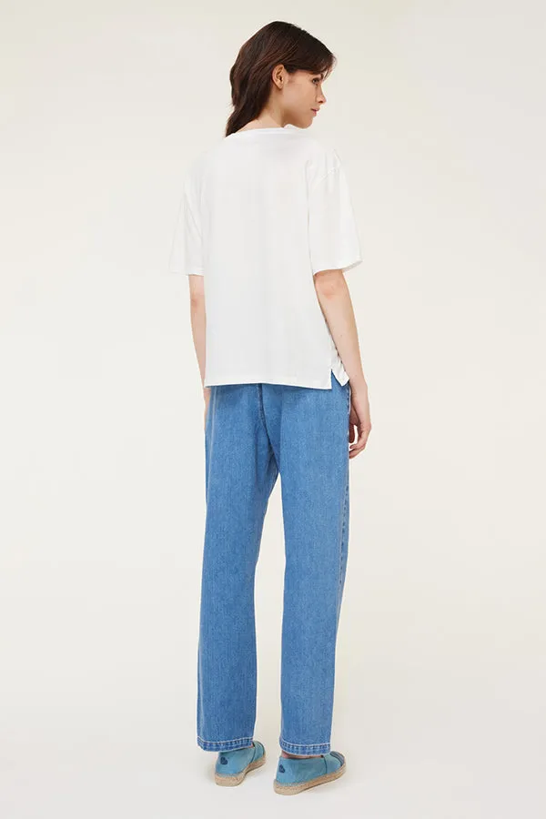 MAUREEN FLORAL EMBROIDERED T-SHIRT