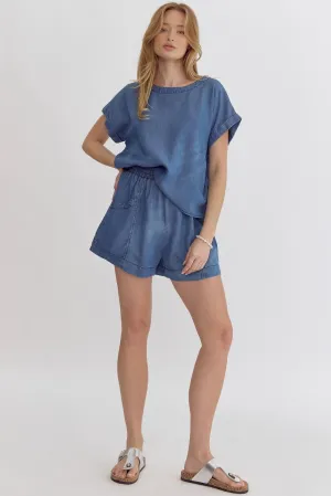 Medium Chambray Blouse