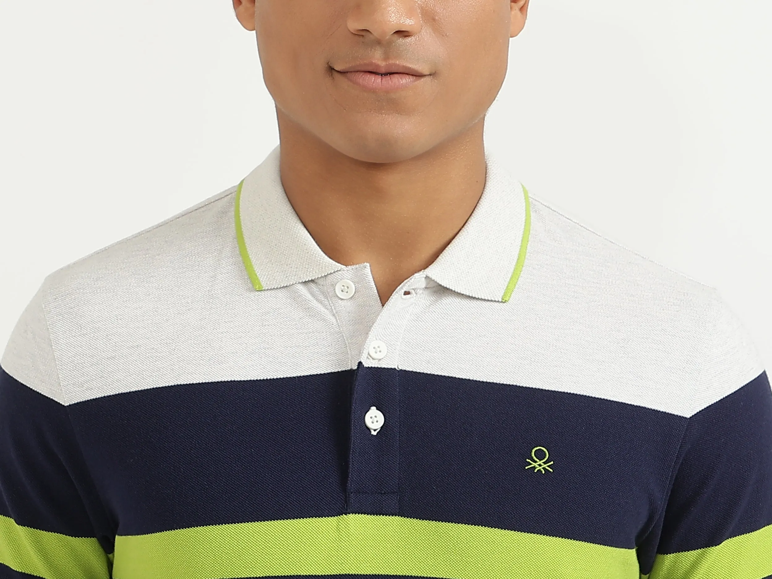 Men Colorblocked Regular Polo T Shirt