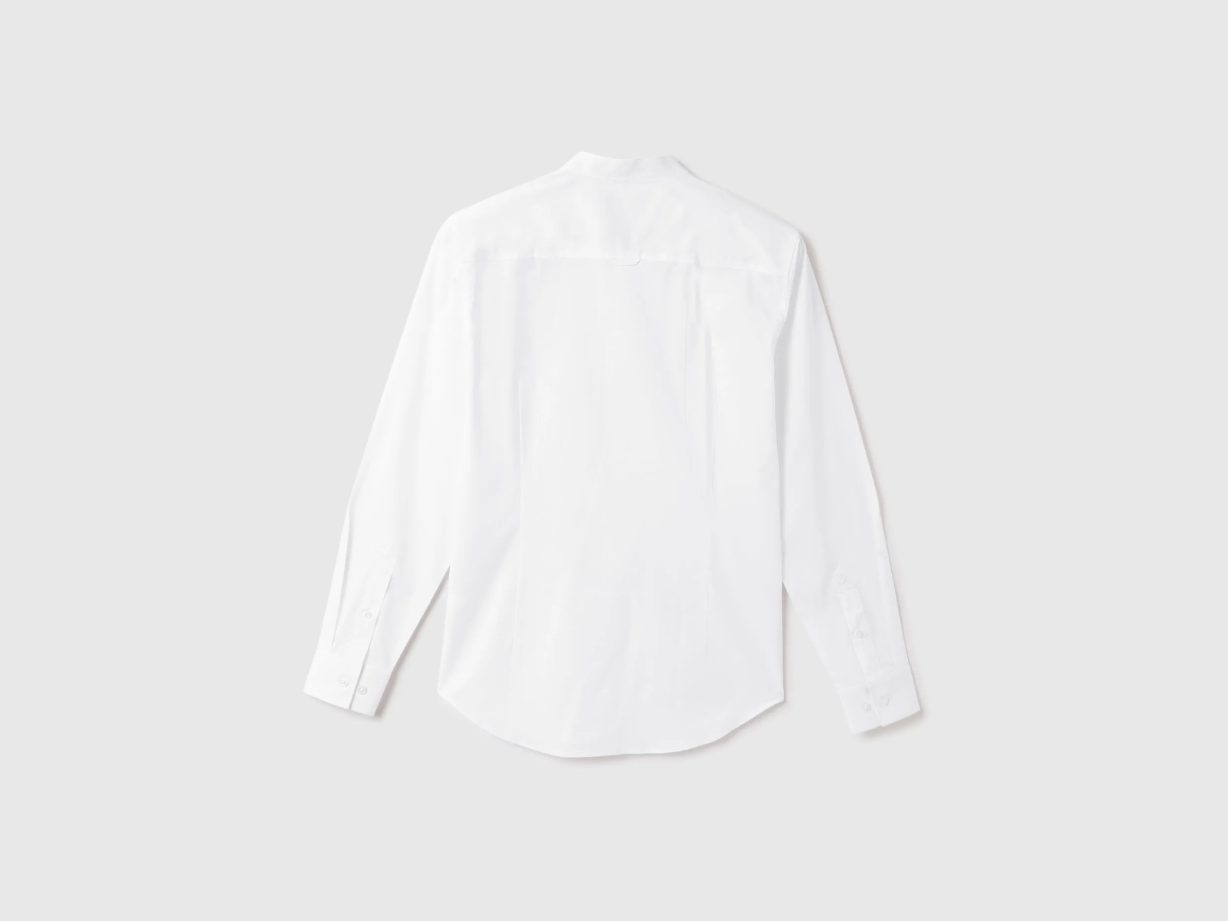 Men Solid Mandarin Collar Shirt