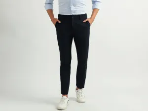 Men Solid Slim Fit Trousers