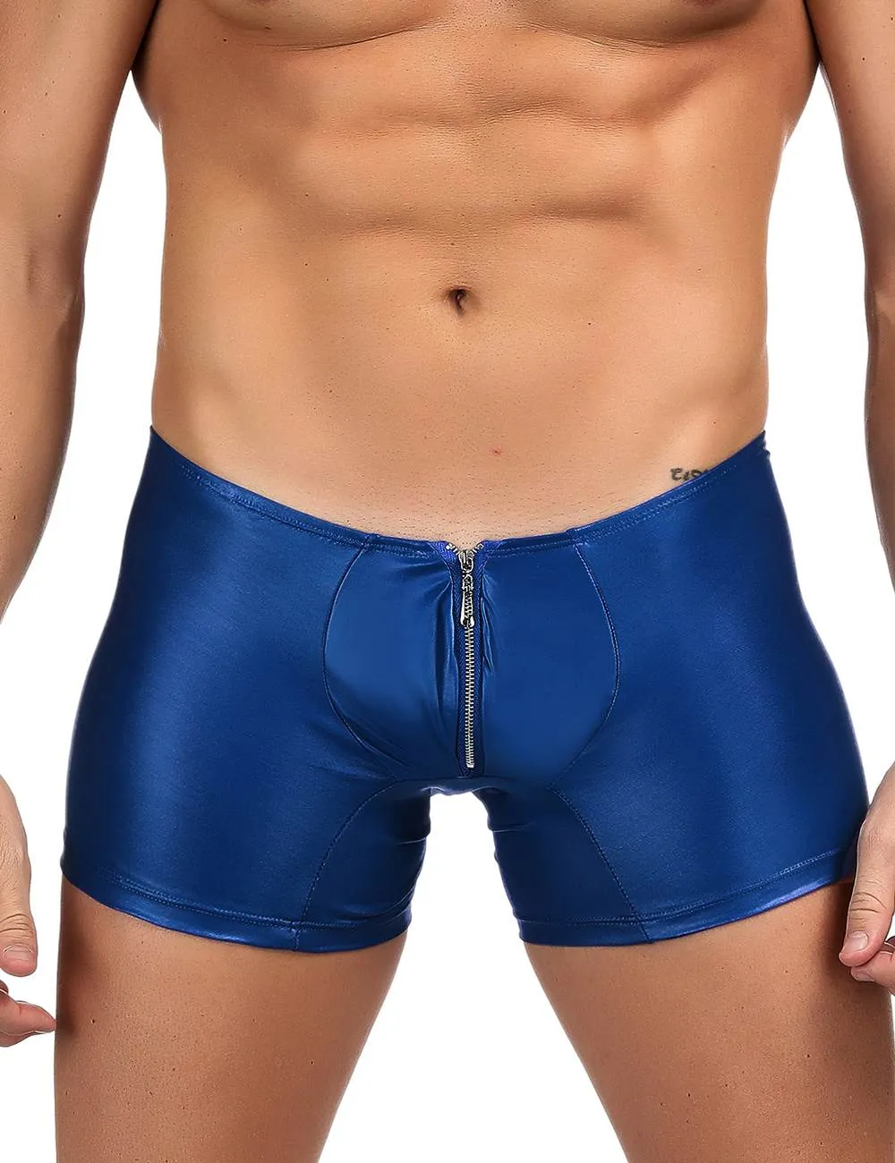 Men‘s Leather Pants With Exposed Hips With Farawlaya