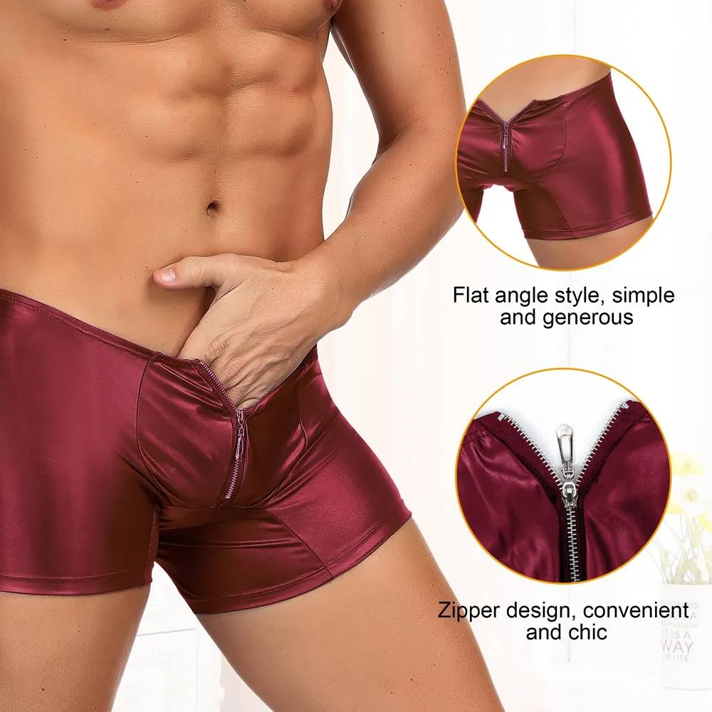 Men‘s Leather Pants With Exposed Hips With Farawlaya