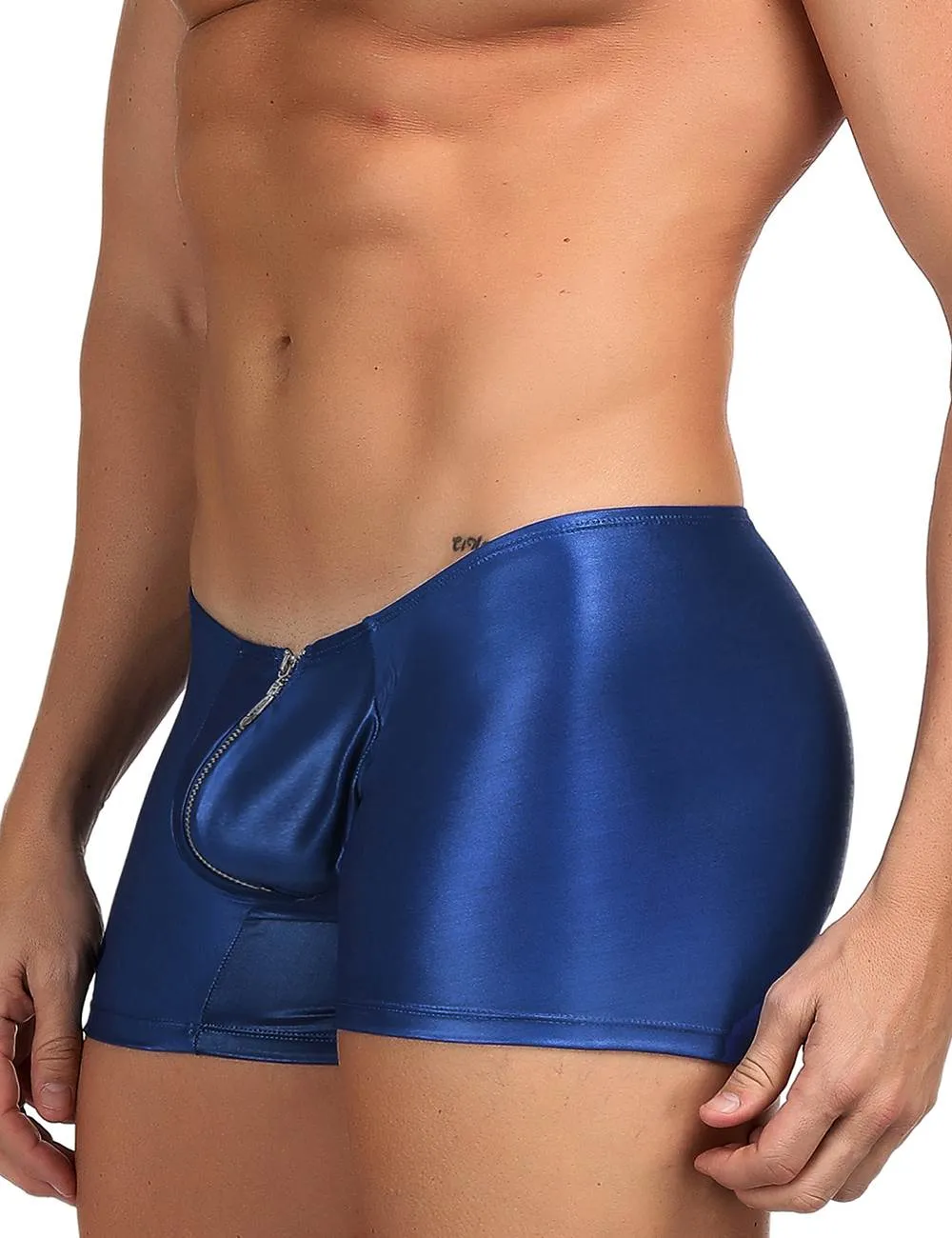 Men‘s Leather Pants With Exposed Hips With Farawlaya