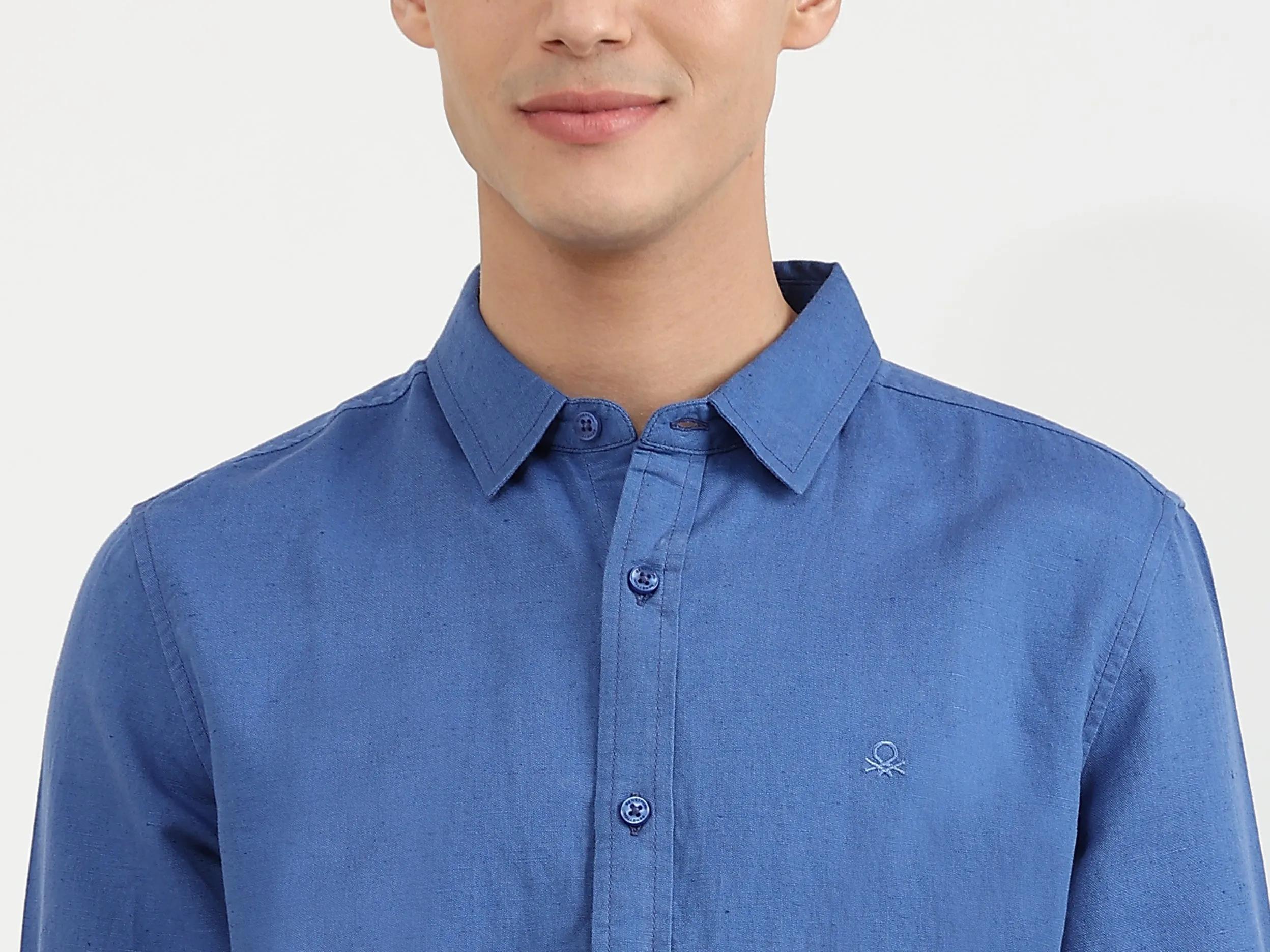 Mens Slim Fit Solid Shirt