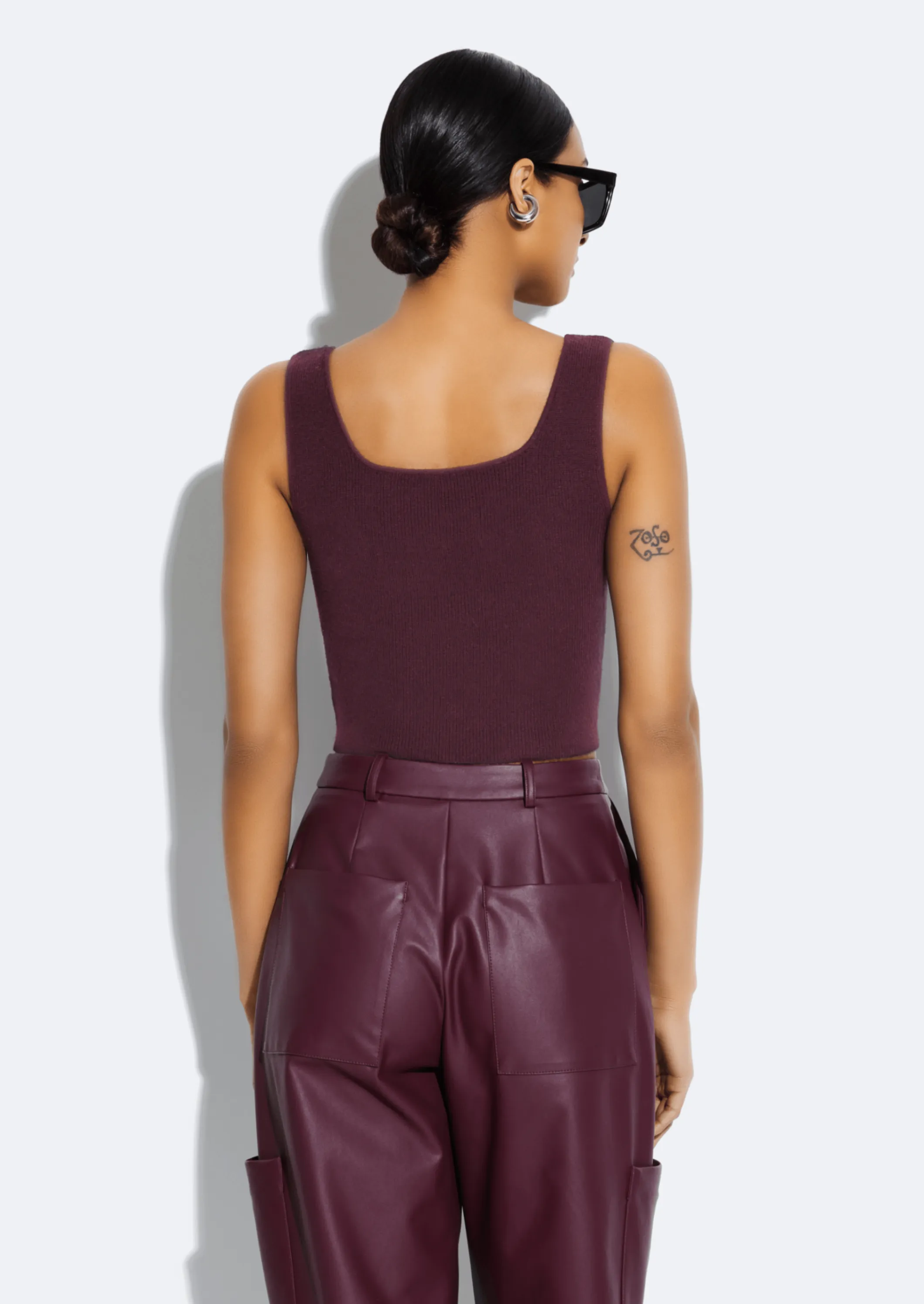 Merino Cropped Tank