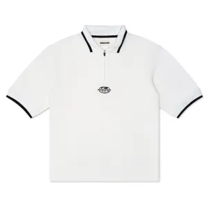 Metalwood Studio World Class Zip Polo White