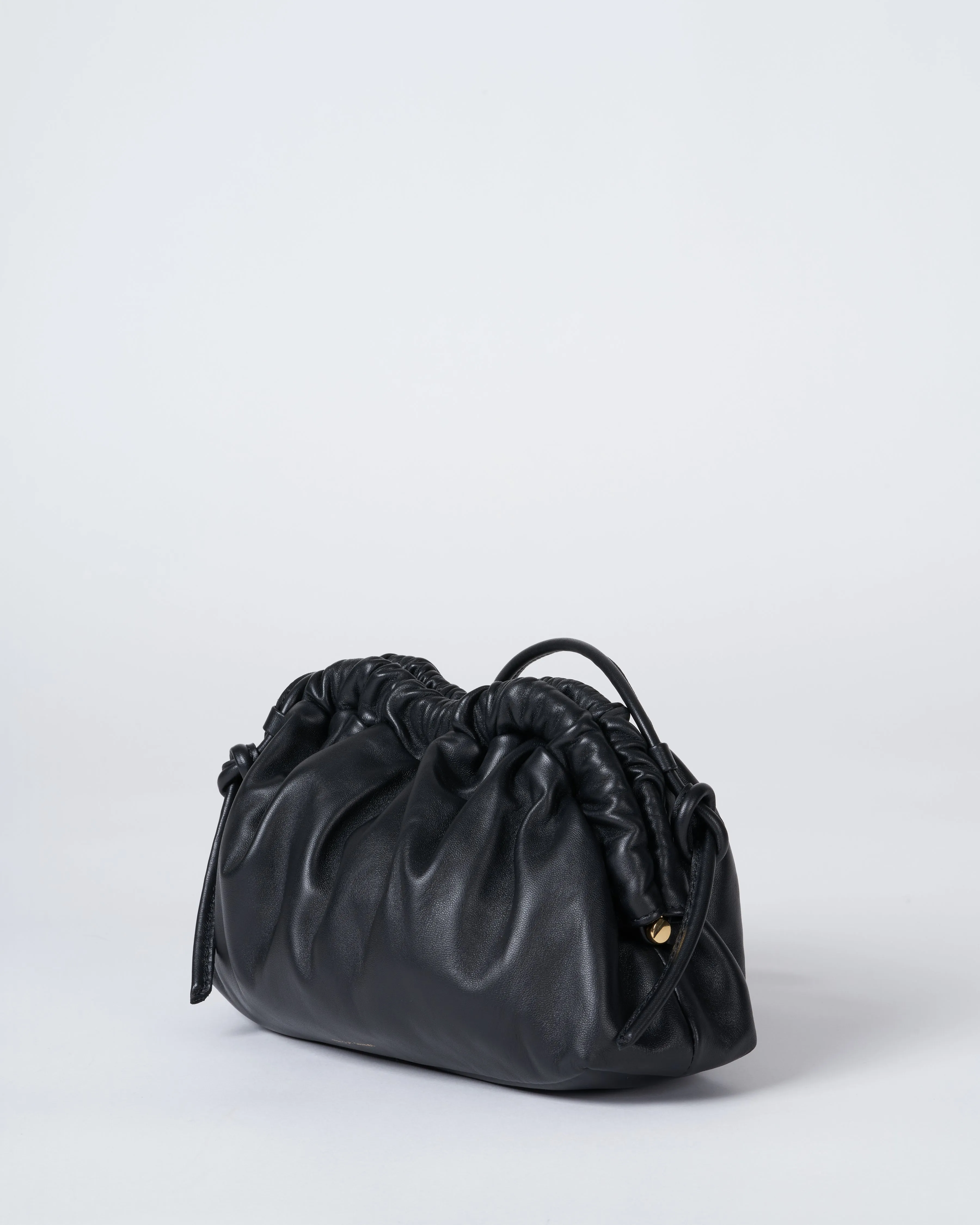 mini cloud clutch - black / flamma