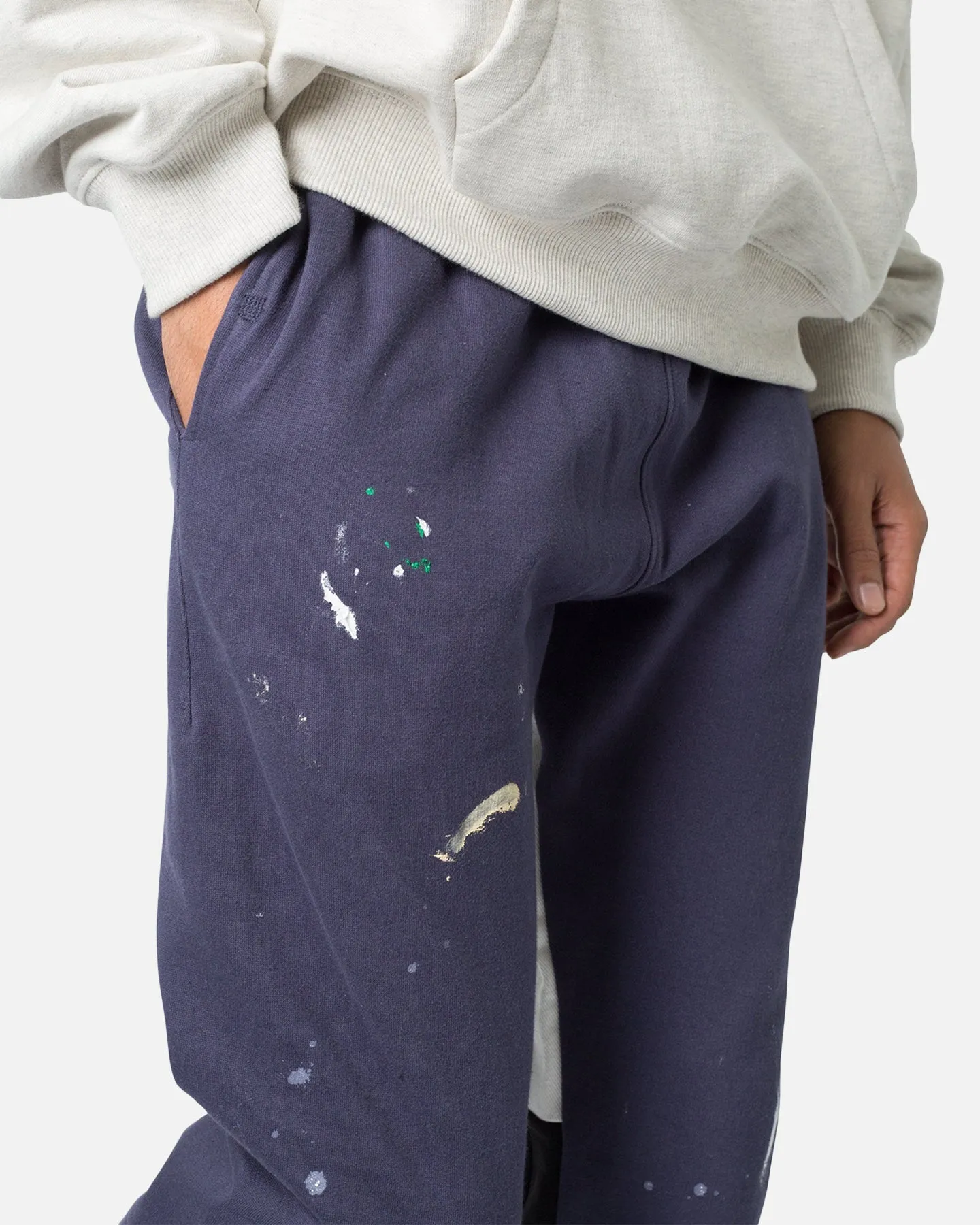 MNML Contrast Bootcut Sweatpants Vintage Navy