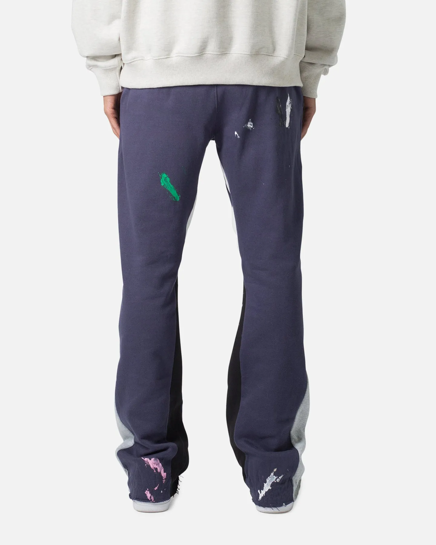 MNML Contrast Bootcut Sweatpants Vintage Navy