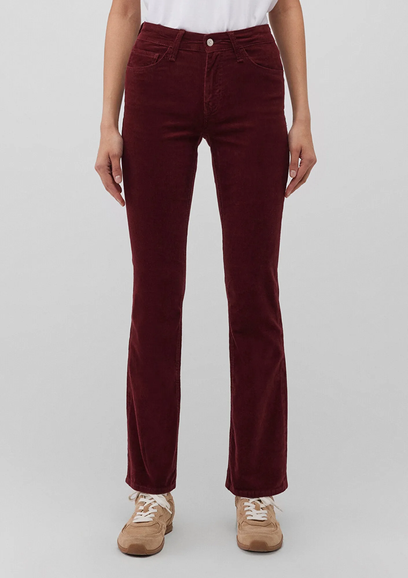 Molly Burgundy Cord Pants