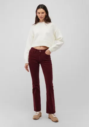 Molly Burgundy Cord Pants