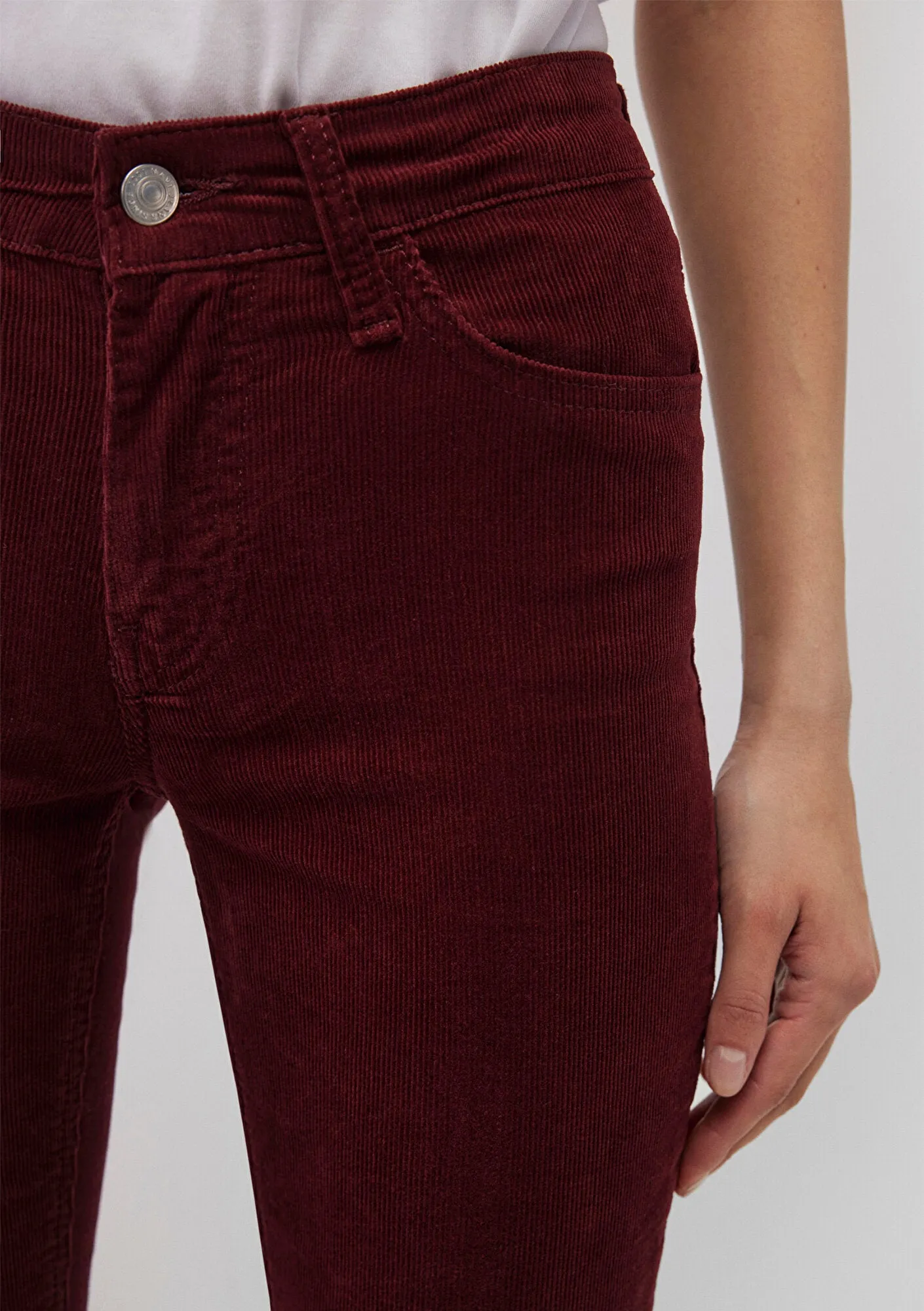 Molly Burgundy Cord Pants