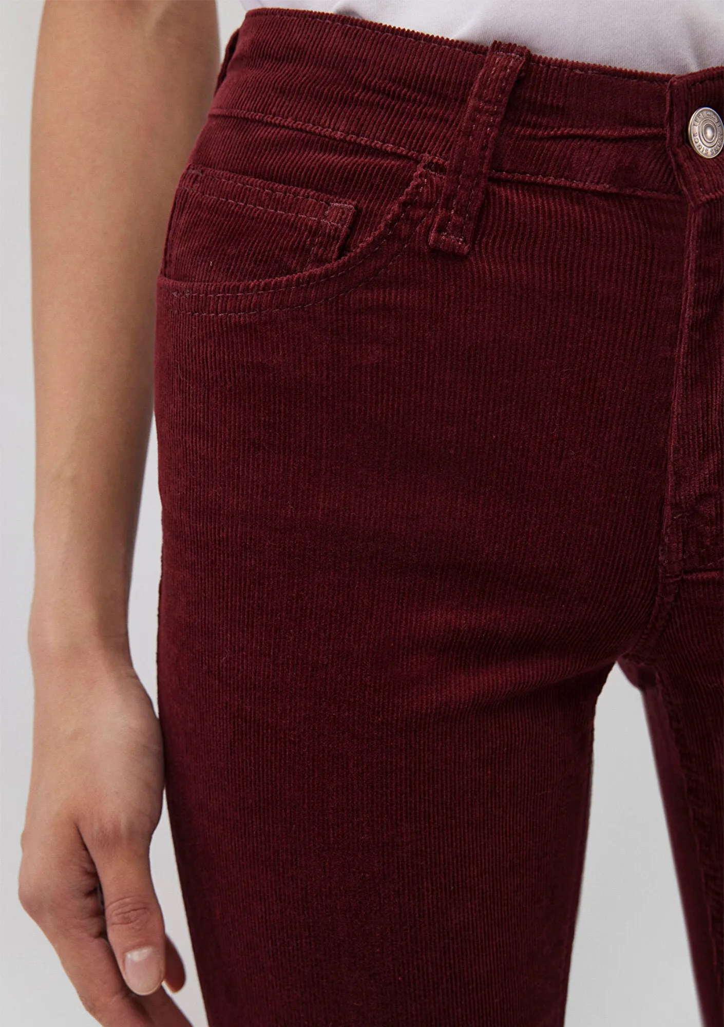 Molly Burgundy Cord Pants
