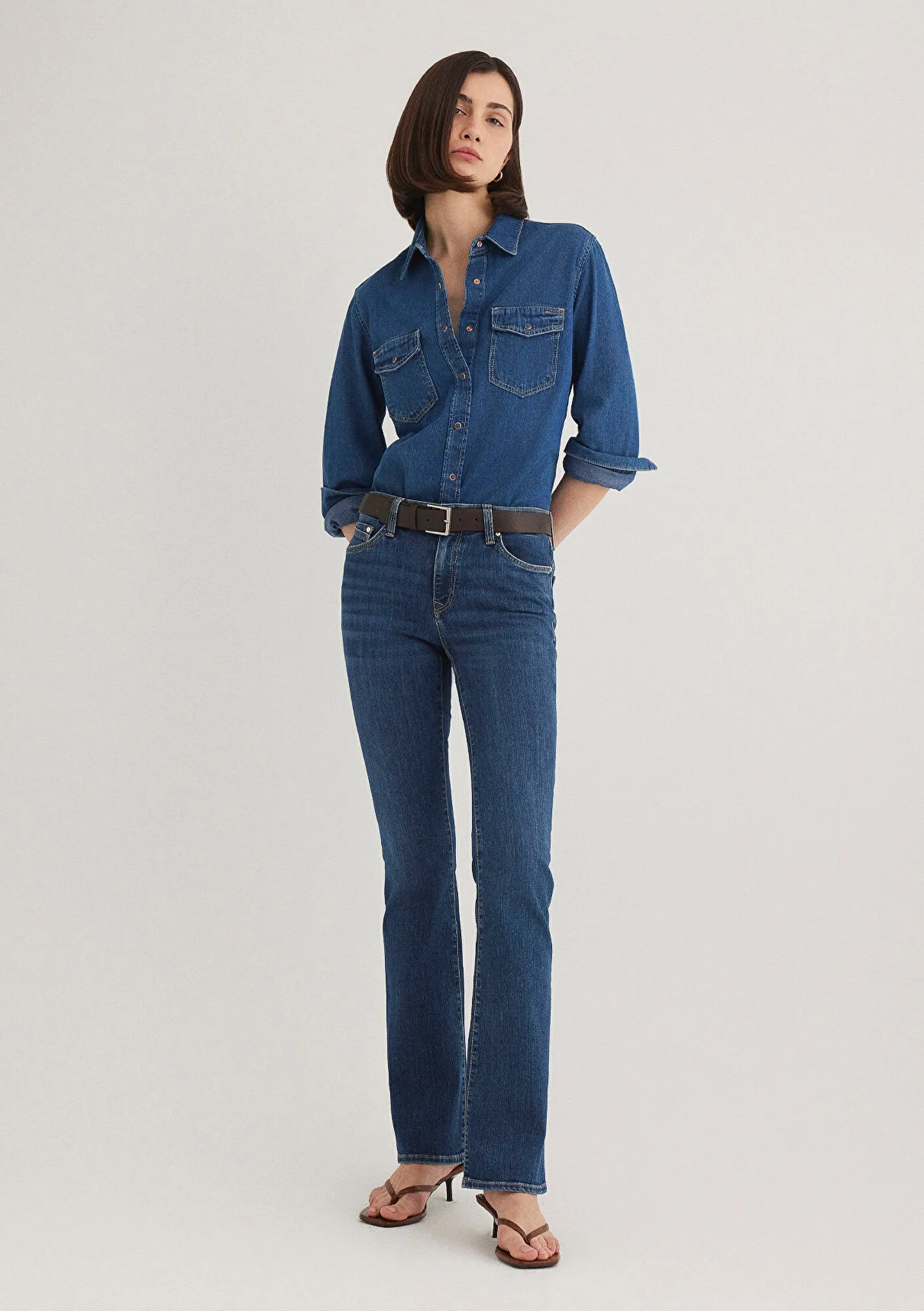 Molly Dark Vintage Denim Jean Pants