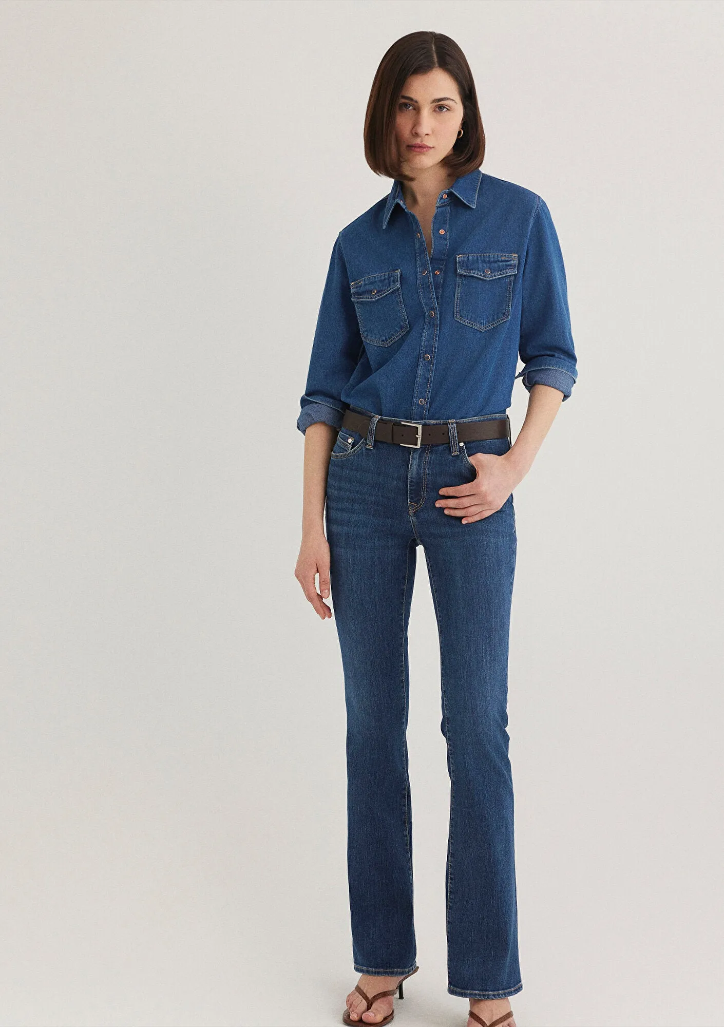 Molly Dark Vintage Denim Jean Pants