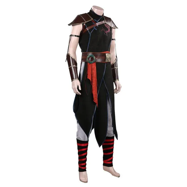 Movie MK 2021 Kung Lao Outfits Halloween Carnival Suit Cosplay Costume