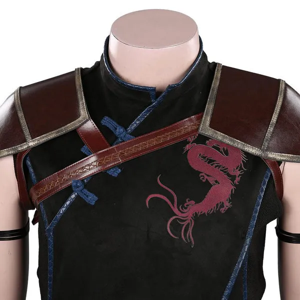 Movie MK 2021 Kung Lao Outfits Halloween Carnival Suit Cosplay Costume